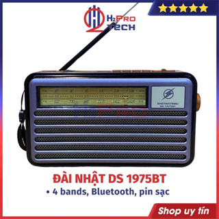 Đài Radio Nhật Bluetooth DS-1975BT Cổ Điển – Đài Fm Sóng Khoẻ Nghe Nhạc Kết Nối Đa Năng - H2pro 