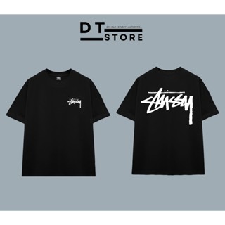 ÁO THUN STUSSY LOGO BASIC THẲNG VẢI COTTON CAO CẤP FORM RỘNG UNISEX – DT STORE