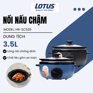 Nồi nấu chậm điện tử Hare HR-SC535 dung tích 3.5L công suất 170W lòng nồi gốm chống dính an toàn