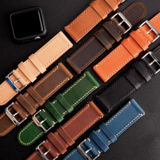  Dây đồng hồ 22mm 20mm 18mm handmade nam da thảo mộc Buttero 2 mặt da dây đeo đồng hồ da xịn Vnstrap 