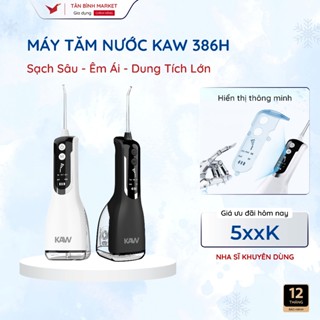 Máy tăm nước Kaw 386H - 5 Chế Độ Phun, Dung Tích 330ml, Kháng Nước IPx7, Kèm 5 Phụ Kiện
