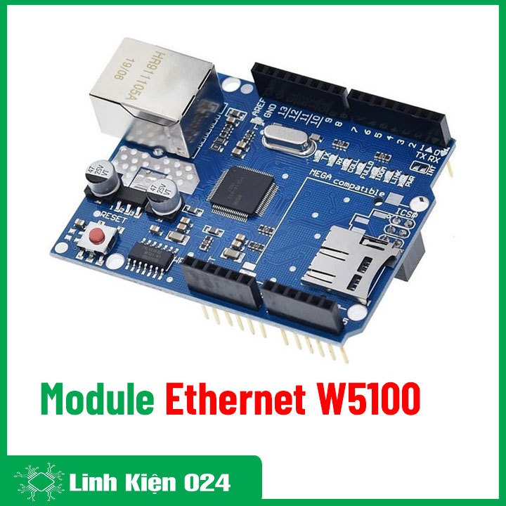 Module Ethernet W5100 chất lượng cổng SPI điện áp 5VDC