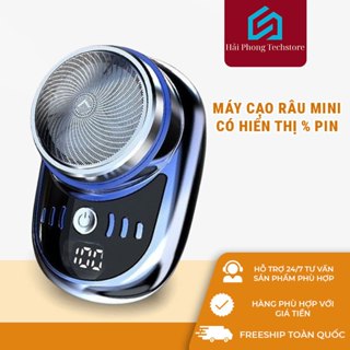 Máy Cạo Râu Mini Có Hiển Thị % Pin, Chống Nước IPX7, Sử Dụng Khô & Ướt, Nhỏ Gọn Tiện Lợi