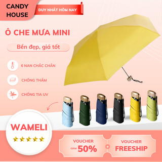Ô Dù Gấp Gọn Mini Chống Tia UV Che Mưa Nắng Tiện Lợi Thiết Kế Nhỏ Gọn Siêu Nhẹ Bỏ Túi Du Lịch
