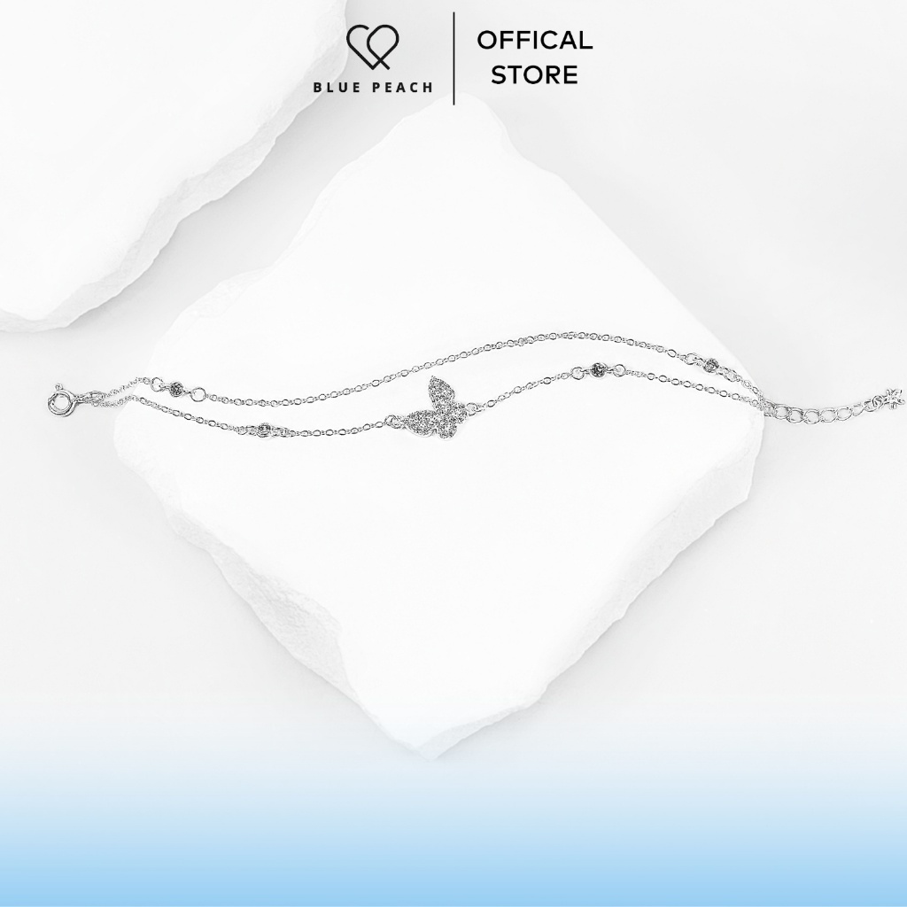 Lắc Tay Bạc 925 Blue Peach LT Butterfly VN V5 LT953