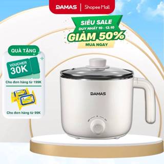 [Mua1 Được2] Nồi Lẩu Điện Mini, Ca Nấu Mì Đa Năng DAMAS DK8012 - Hàng Chính Hãng