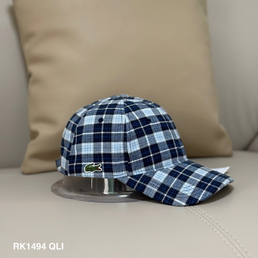 [Chính hãng] Mũ kẻ caro Lacoste RK1494 QLI Authentic