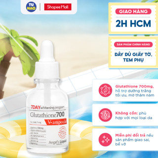 Serum dưỡng trắng Angel's Liquid 7Day Whitening Program Glutathione 700 V-Ample cấp ẩm30ml