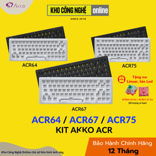 Kit bàn phím cơ AKKO ACR75 / ACR67 / ACR64 (Hotswap / RGB / Foam tiêu âm / Gasket Mount)