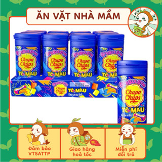 Combo 5 hộp kẹo cao su thổi Bubble Gum Chupa Chups tô màu (hũ 27g), Ăn Vặt Nhà Mầm.