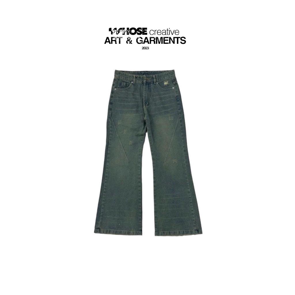 SEA FLARED JEANS WASH VER 1 - Quần jeans ống loe wash Whose Studio