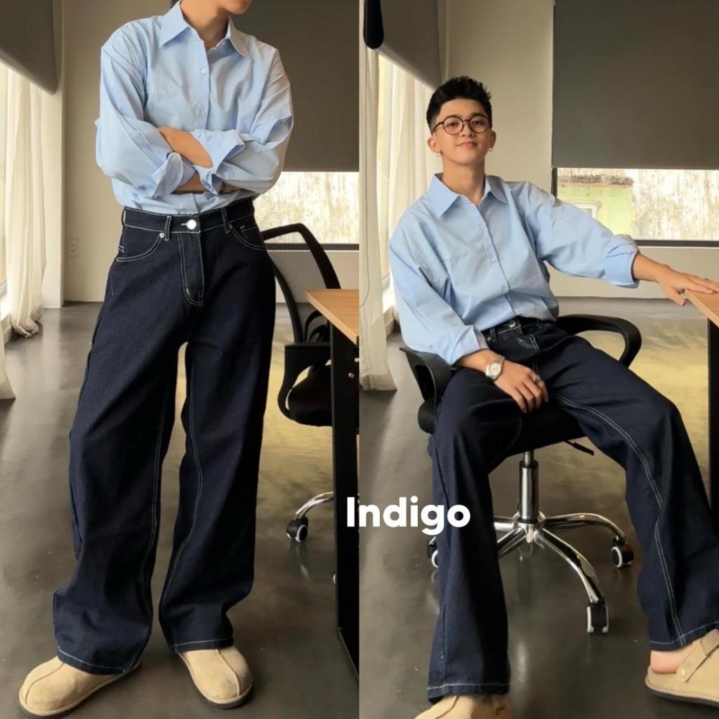 ALL WIDE STRAIGHT JEANS WHOSE - Quần jeans ống đứng unisex nam nữ Whose Studio | BigBuy360 - bigbuy360.vn
