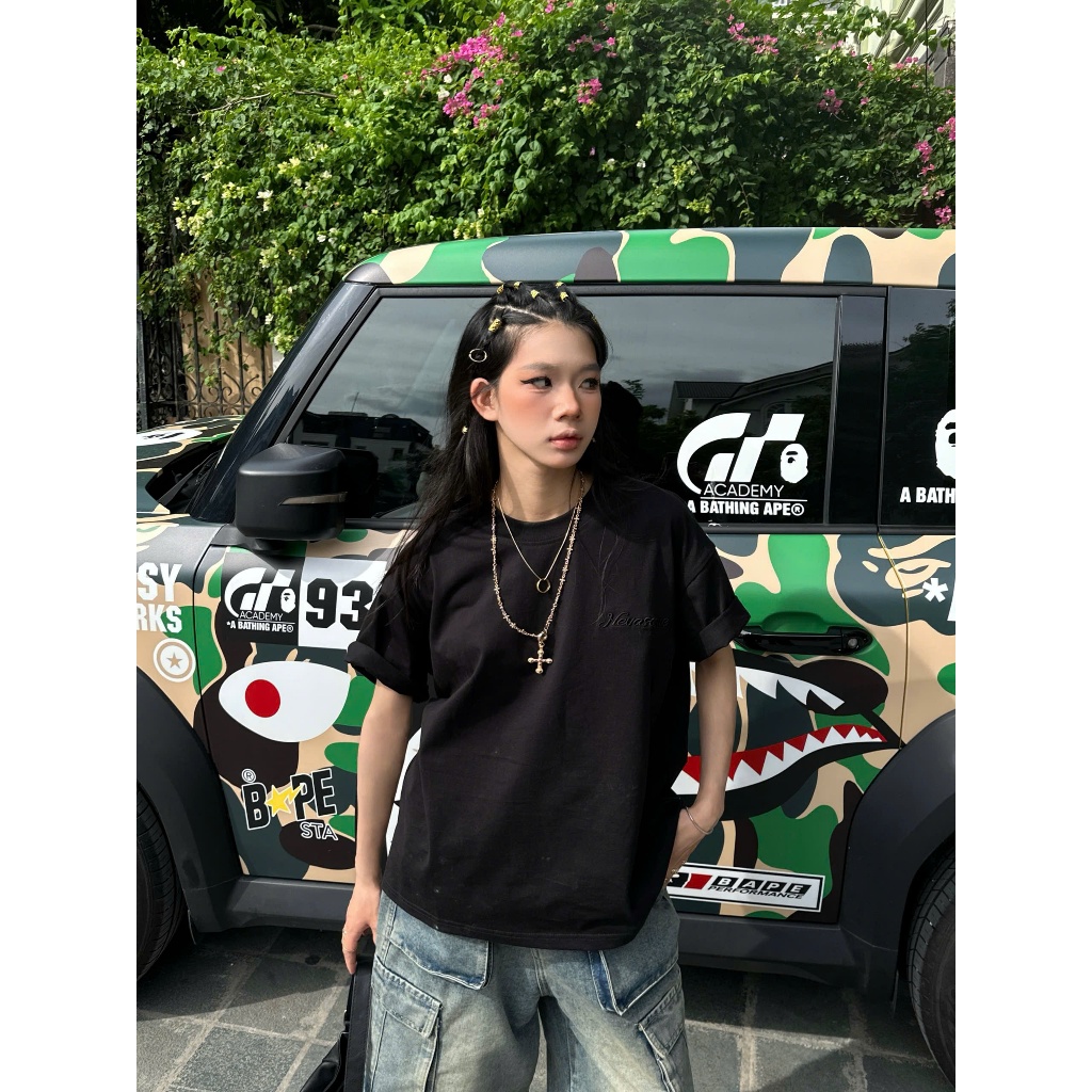 Áo Thun Boxy Neva Kind Of Some Cotton 250gsm Local Brand Nevasome Thêu Nổi Tay Lỡ Form Boxy Rộng Nam Nữ | BigBuy360 - bigbuy360.vn