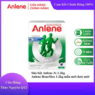[Anlene Chính Hãng] Sữa Bột Anlene 3x ( BoneMax Mới) 1.2Kg Dành Cho Người Trên 30 Tuổi Date T7/2026