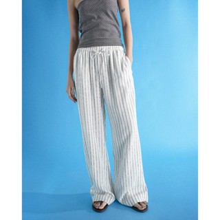 White On Denim - Quần Linen Lưng Thun Dáng Loe Nhẹ - Relaxed Linen Pants