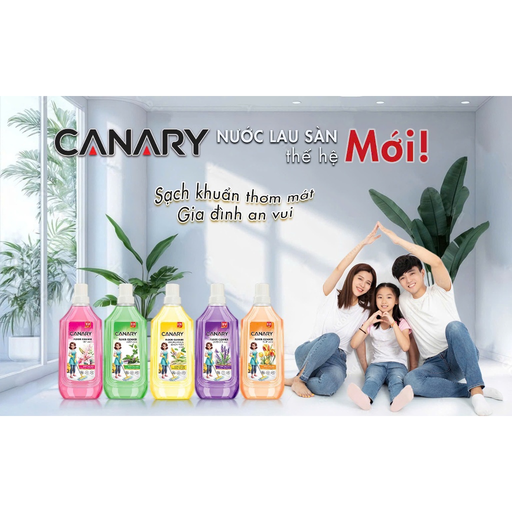 [MỚI] Nước GIẶT XẢ cao cấp 2 trong 1 CANARY 1 LÍT (1000ML )-siêu bền màu, hương hoa dịu nhẹ,thích hợ