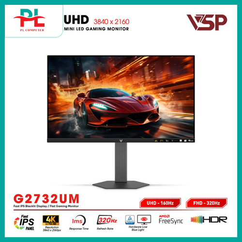 Màn hình VSP Mini-LED Vision Pro G2732UM (27inch / 4K / Fast-IPS / 10bit / 320Hz / 1ms / Adaptive sy
