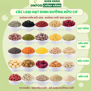 Hạt dinh dưỡng ONFOD cho bé ăn dặm làm sữa hạt ngũ cốc giảm cân granola yến mạch hạt điều macca chia 100g
