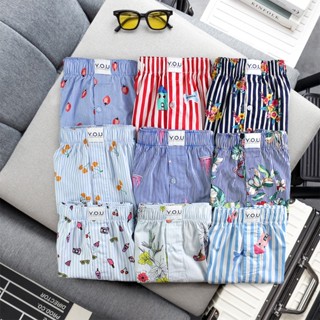Quần Đùi Ngủ Nam YOU KATE Cotton 100% Mềm Mịn Họa Tiết Đẹp Size 40-90kg