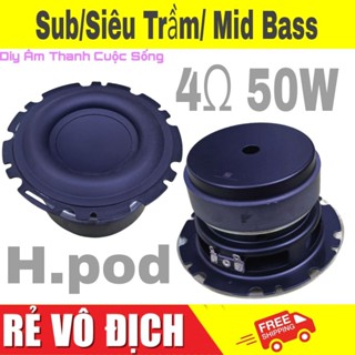 Củ loa Sub • Mid Bass Home.p0d 4.5inch 4Ω 50W loa siêu trầm DIY -