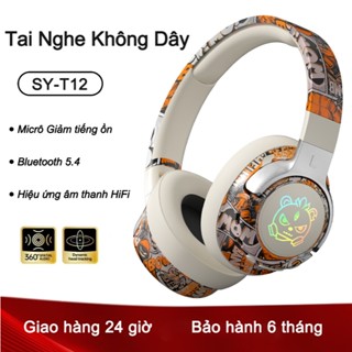 Tai Nghe Gaming Bluetooth Không Dây SY-T12 Có Micrô khử tiếng ồn Đèn RGB