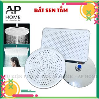 Bát sen tắm tăng áp gắn rời tròn vuông Cho cây sen tạo tia nước mạnh mẽ Sảng Khoái AP HOME