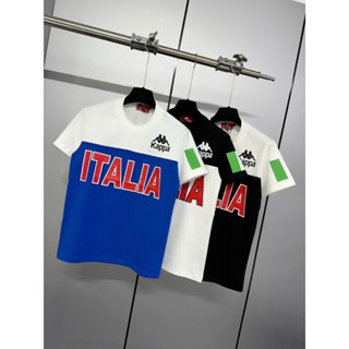  Áo thun nam cổ tròn phối họa tiết chữ KAPPA cao cấp thời trang trẻ trung sang trọng 