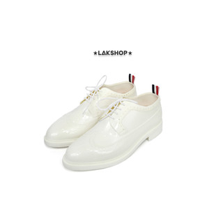 Giày Cream White Rubber Classic Longwing Brogues