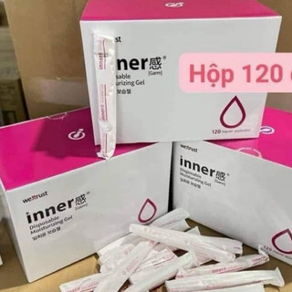  Đũa Inner 120 ống cấp ẩm gel vệ sinh vùng kín hộp 60 cây đũa vệ sinh đa năng 