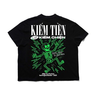 KACHING /Boxy TShirt/ KIẾM XIỀN GẶP KIẾM CHIỆN 100% Cotton aka Áo Thun KACHING