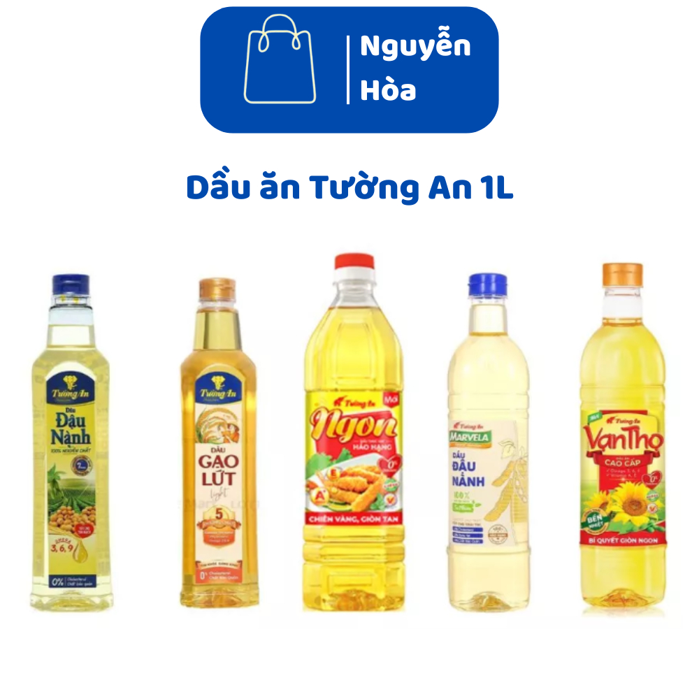 Dầu Ăn Tường An Đa Dạng: Dầu Đậu Nành Gạo Lứt Tường An Cooking Oil Ngon Vạn Thọ Marvela | Giúp Món Ă
