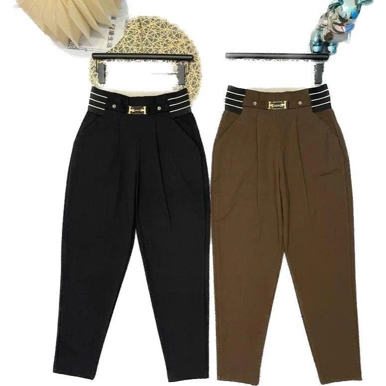Quần Baggy Nữ BigSize Chữ H – Form Rộng Thời Trang, Vải Umi Hàn, Cạp Cao Tôn Dáng