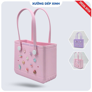 Túi du lịch đa năng, Túi ĐI HỌC THÊM đi chơi đi du lịch chất eva kèm charm xinh