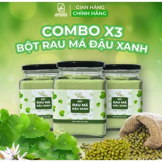  Combo 3 hũ Bột rau má đậu xanh Amabi 1500g🌱Fresh Gotu Kola & Green Bean Powder - Thơm ngon tốt cho sức khỏe 🌱 