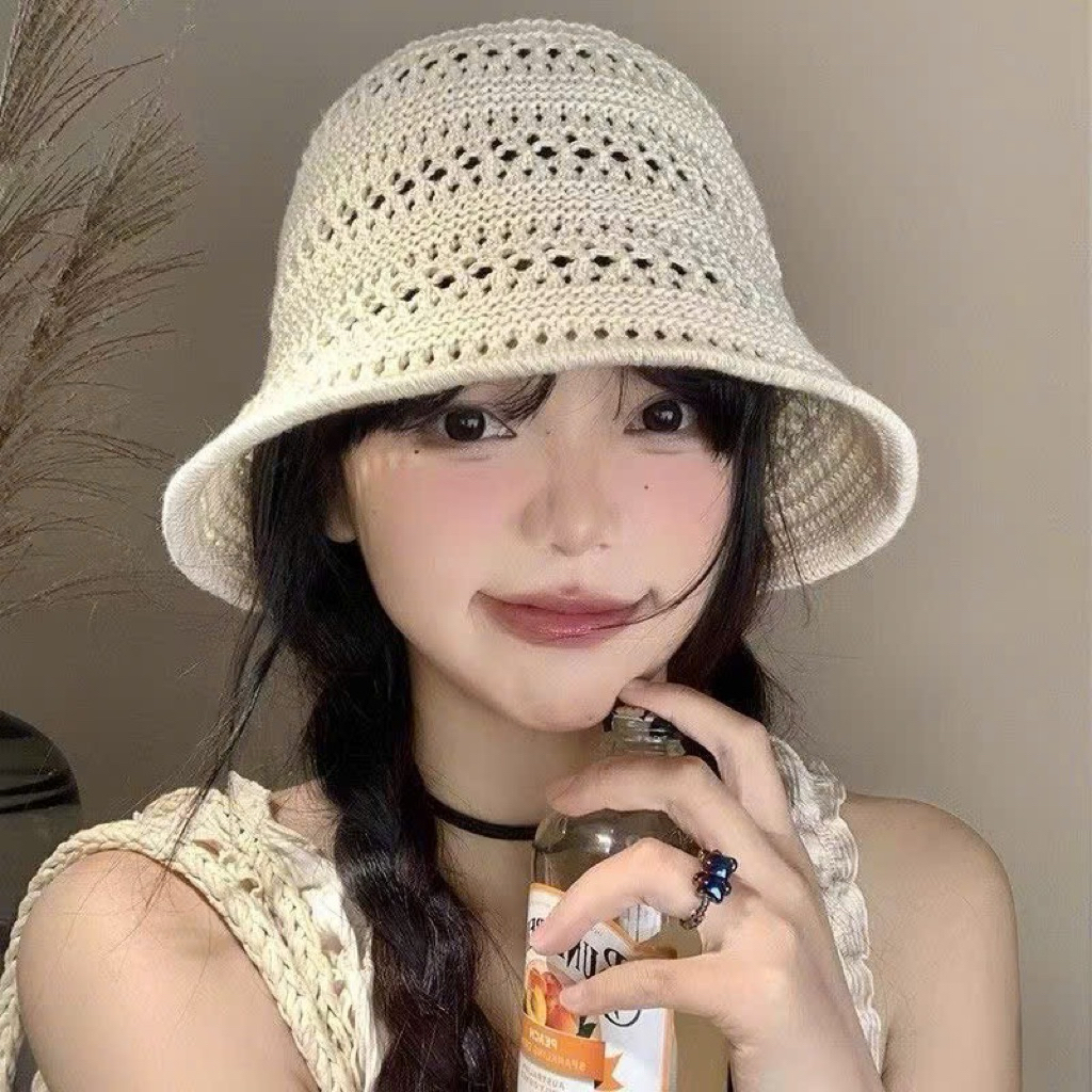 Mũ đan vintage cao cấp hot trend mùa hè>FREESHIP<tiểu thư nhẹ nhàng
