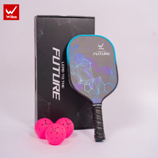 Vợt pickleball Wika Future Chính Hãng Carbon T300, 16mm, Mặt Vợt Nhám, Tạo Xoáy Hiệu Quả