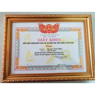 Khung giấy khen a4 ( 21x30) bảo hành gẫy vỡ