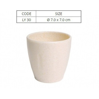 Ly Nhựa Kiểu Lùn Vân Đá Kem Nhiều Size