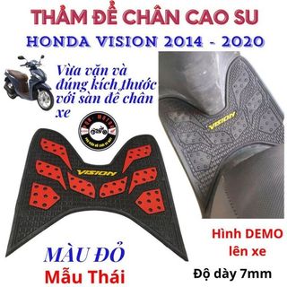 Thảm Để Chân Cao Su Cho Vision 2014–2025 – Lót Sàn Chống Trượt, Dày Đẹp, Gắn Vừa, Dễ Vệ Sinh