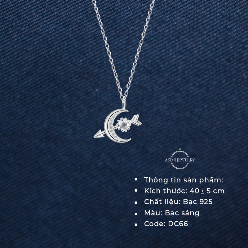 Dây chuyền bạc nữ Artemis Asimi Stellar Artemis DC66 2