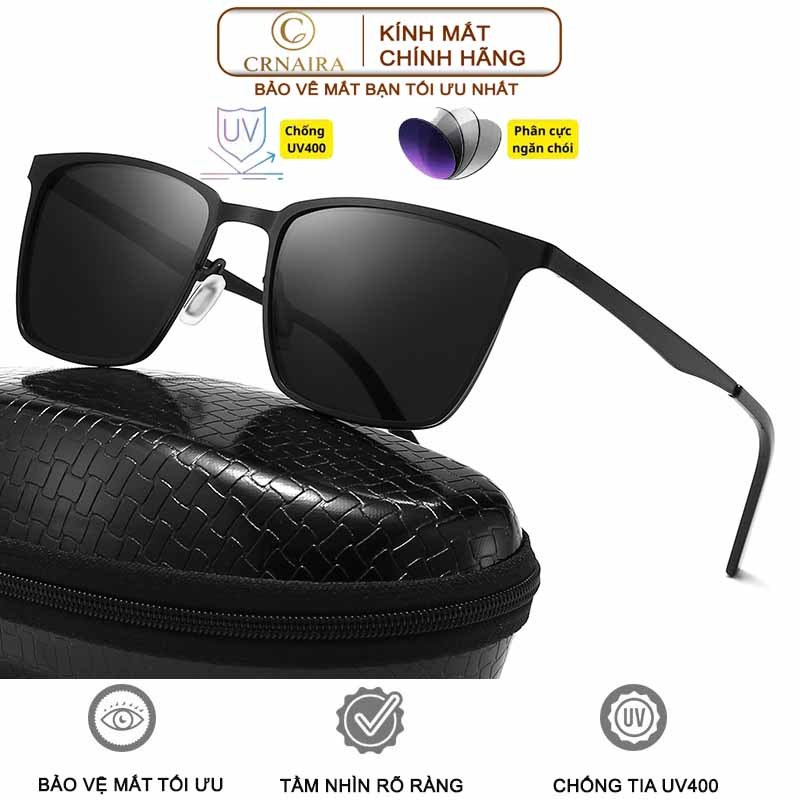 Kính Râm Phân Cực Crnaira watch MM022 – UV400, Thời Trang Nam, Bảo Vệ Tối Ưu gọng thép