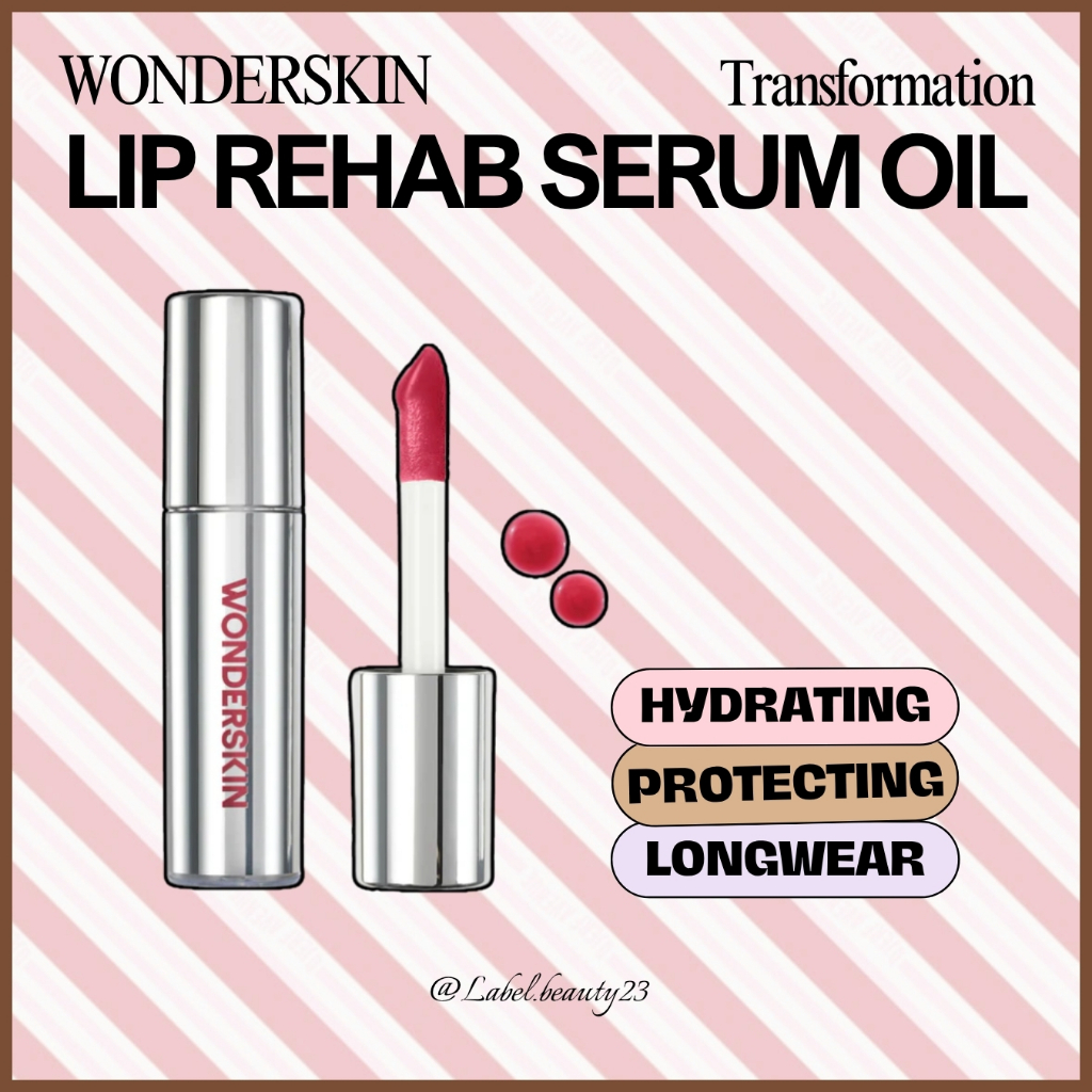 SẴN ✨ Son bóng Wonderskin Lip Rehab Serum Oil - 𝐋𝐚𝐛𝐞𝐥.𝐛𝐞𝐚𝐮𝐭𝐲 ✨
