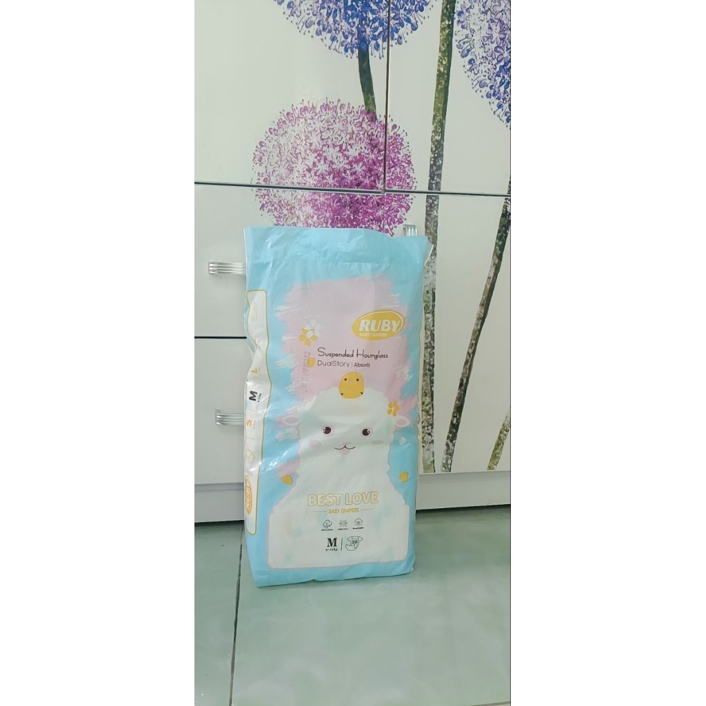 Bỉm, tã cho bé, bỉm dán ruby babby 100 miếng