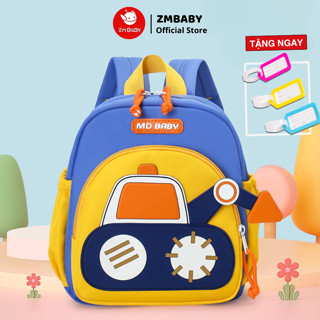Balo cho bé học mầm non, mẫu giáo MDMX-97, Balo máy xúc cho bé từ 1 đến 5 tuổi. bền, nhẹ