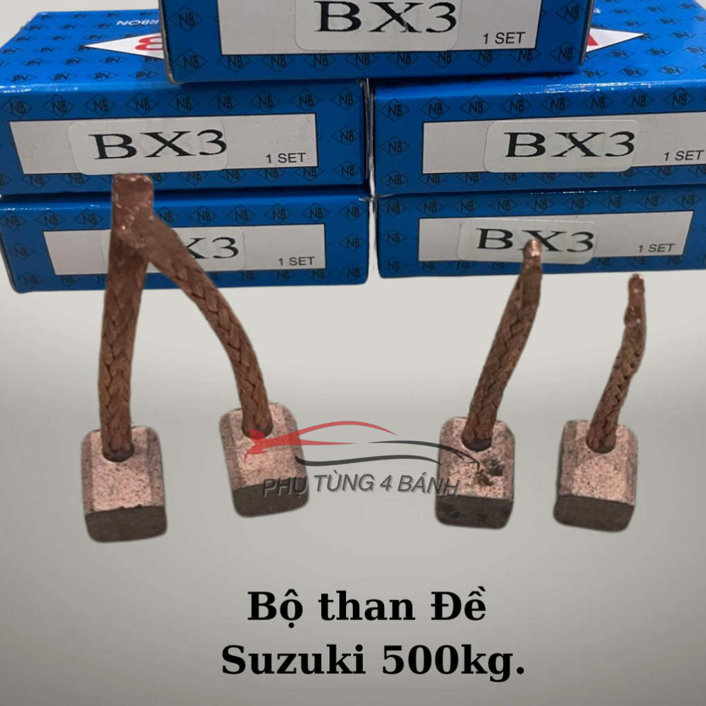 Bộ 4 Cục Than Đề, Chổi Đề  Xe Tải Nhỏ Suzuki 500kg (5 tạ), Su Cóc,  Suzuki Super Cary, Suki Van 7 ch