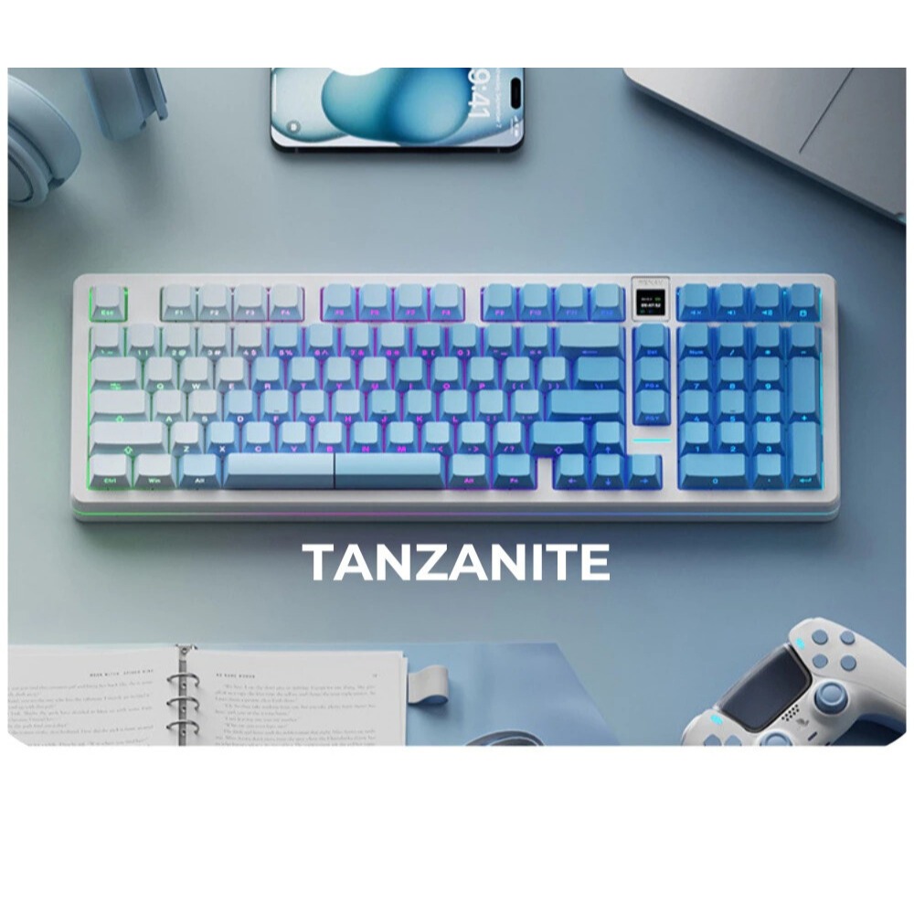 Bộ Keycap Contour Xanh Biển Polar - Xuyên Led - Mạch Xuôi - PBT Double shot - OEM- Phù Hợp Nhiều Layout Bàn Phím Cơ Bản | BigBuy360 - bigbuy360.vn