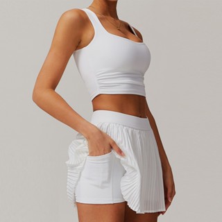 【Mẫu mới 2025-Có đệm ngực Set bộ tập thể thao YWBIN Bộ đồ tập yoga thể thao (áo ngực + quần đùi)