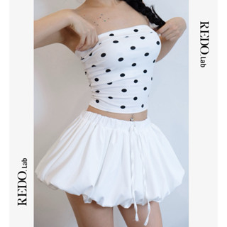 REDO.Lab - CHÂN VÁY DÁNG BÍ BỒNG XOÈ HAI LỚP CẠP CHUN CÓ QUẦN BẢO HỘ .