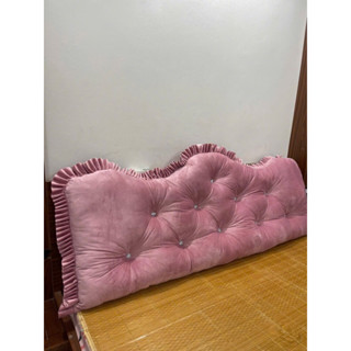 gối tựa đầu giường hoàng gia mẫu vương miện bèo rúm nhiều đủ kích thước chuẩn size