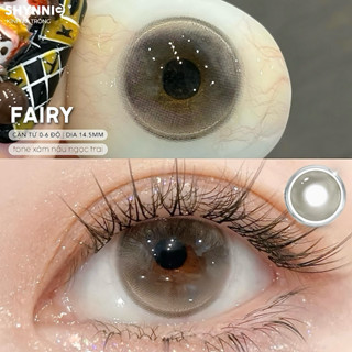 1 CẶP LENS (CẬN 0-6 ĐỘ) Lens mắt kính áp tròng NÂU SỮA rõ màu 14.5mm xu hướng 2025 - SHYNNIE LENS (Lens Huế) 🐰